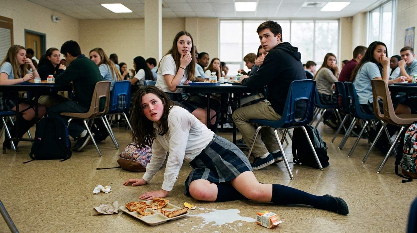 I still remember the blue chair in the cafeteria.