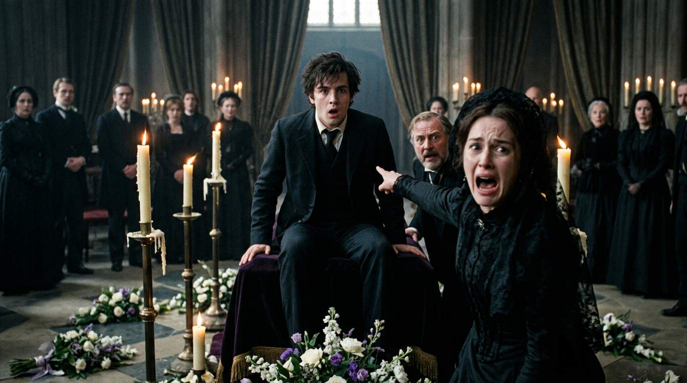 Family Funeral Plunges Into Chaos When Deceased Young Heir Snaps Eyes Open!