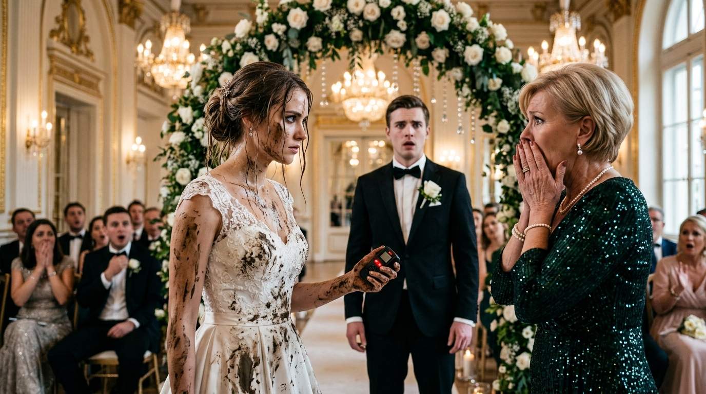 Wedding Scandal: Mother-in-Law's Cruel Mud Puddle Plot Unravels When Bride Stands Up, Exposing Secret.