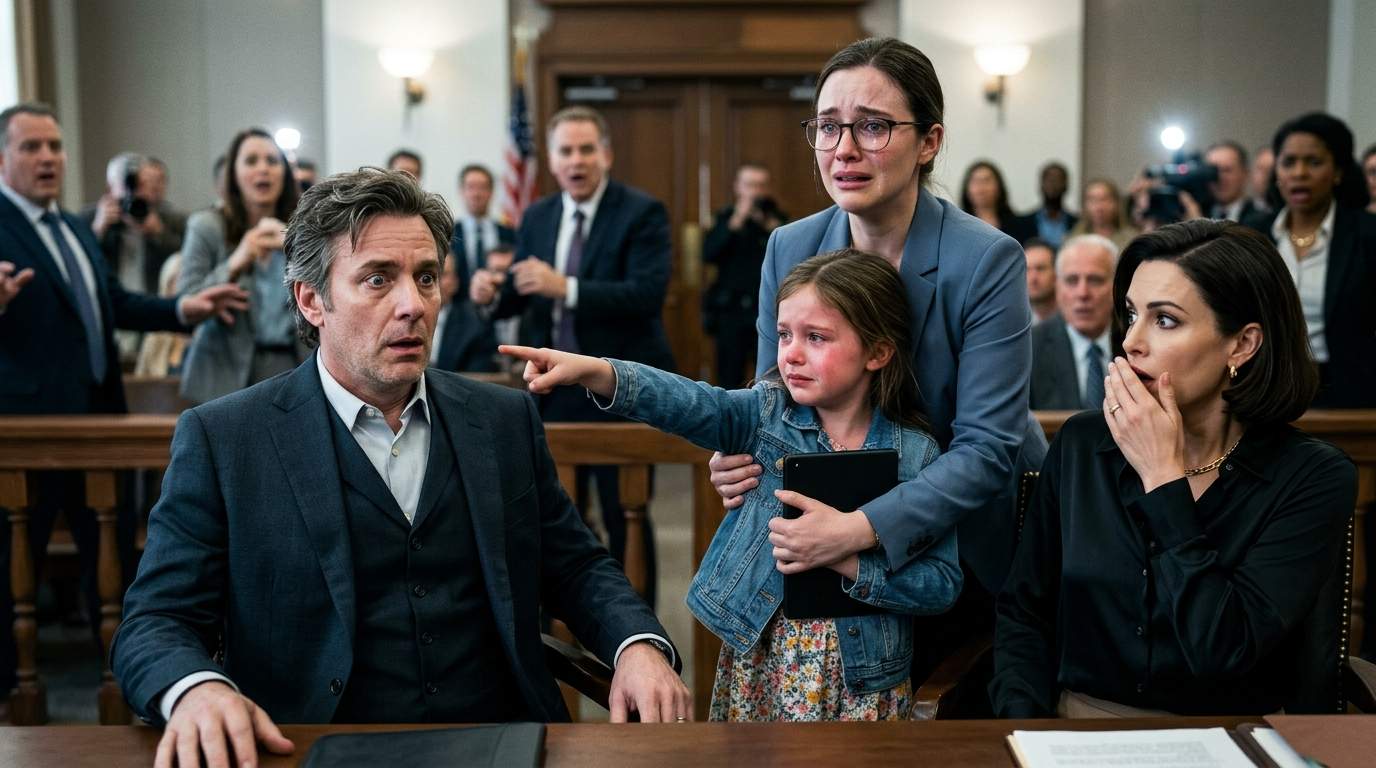Little Girl's Tearful Plea STOPS Courtroom, Exposing Tycoon Father's High-Stakes BETRAYAL.