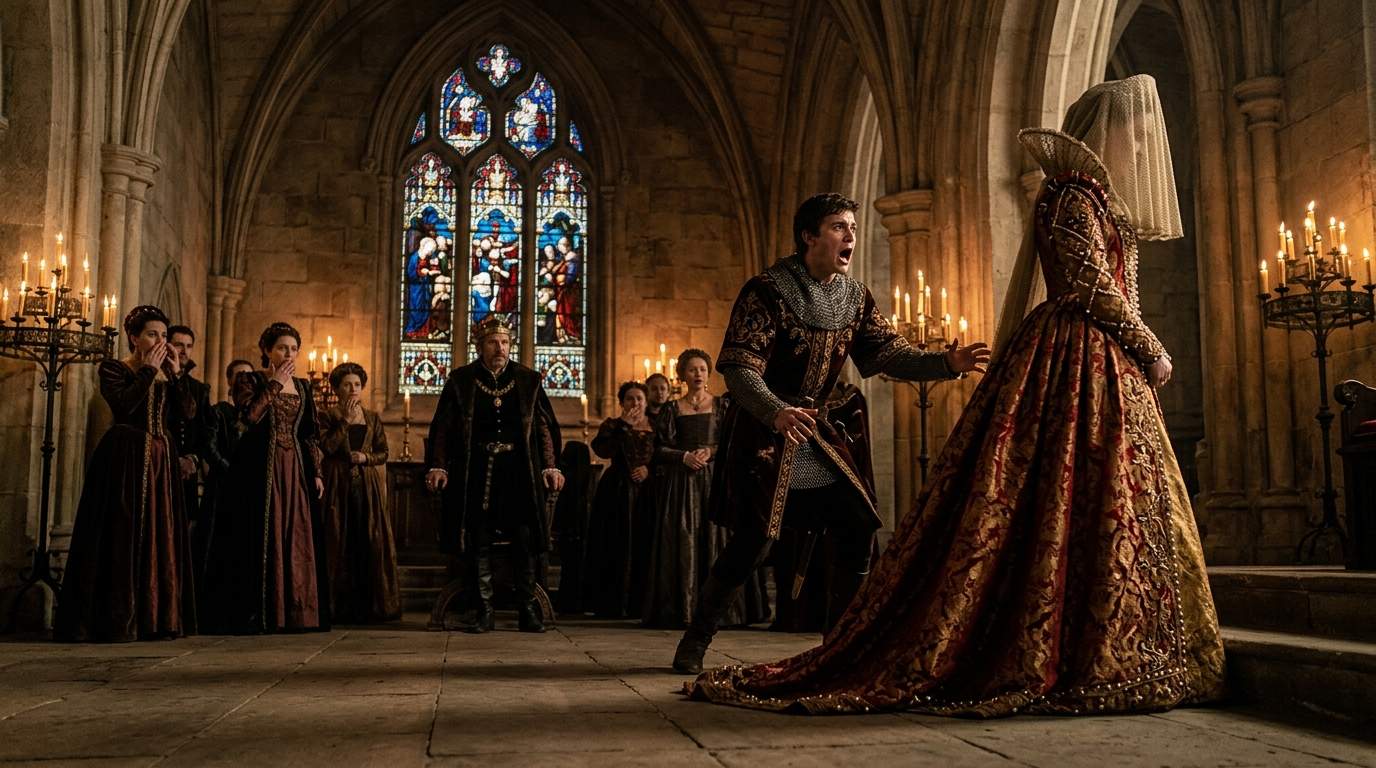 ROYAL WEDDING SHOCK: He lifted the ARISTOCRATIC bride's mask, revealing a FORBIDDEN secret that shattered the kingdom!
