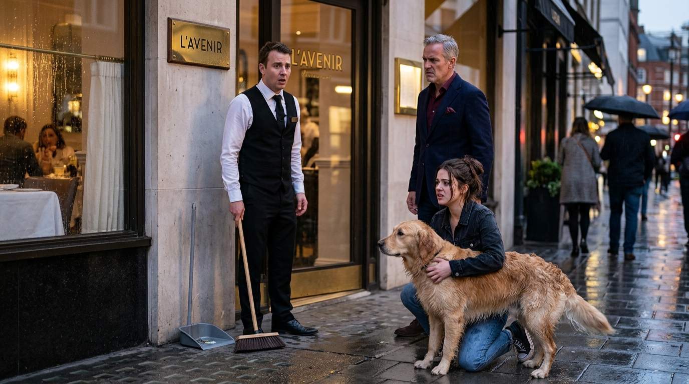 Waiter's Cruelty Towards 'Stray' Dog Ignites Luxury Restaurant Drama – But the Untold Story Behind the Therapy Dog's Identity Changes Everything.