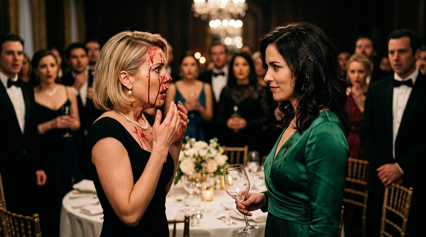Her Face Shoved In Salad At a Luxury Gala, She Retaliated With Wine – The Deep Billionaire Feud Behind The High Society Scandal Will Stun You.