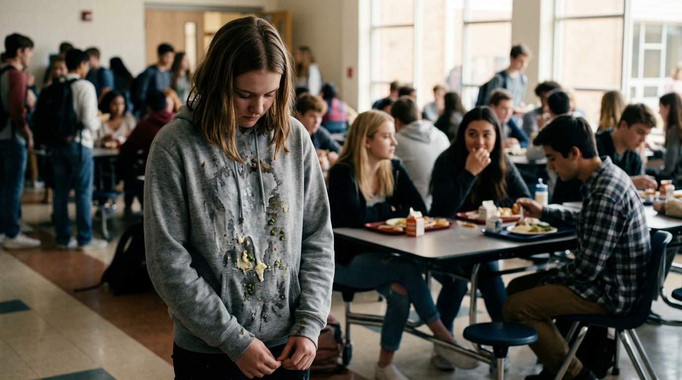 The day my lunch tray flipped changed everything in the cafeteria.