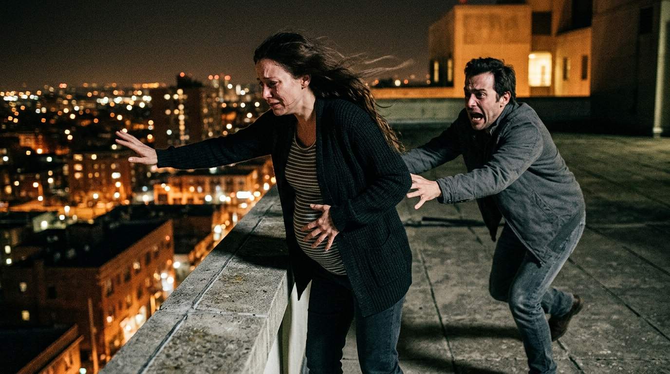 Pregnant Wife's Rooftop Despair: Hospital Drama Unveils Shocking Pregnancy Secret From Husband's Unspeakable Betrayal.
