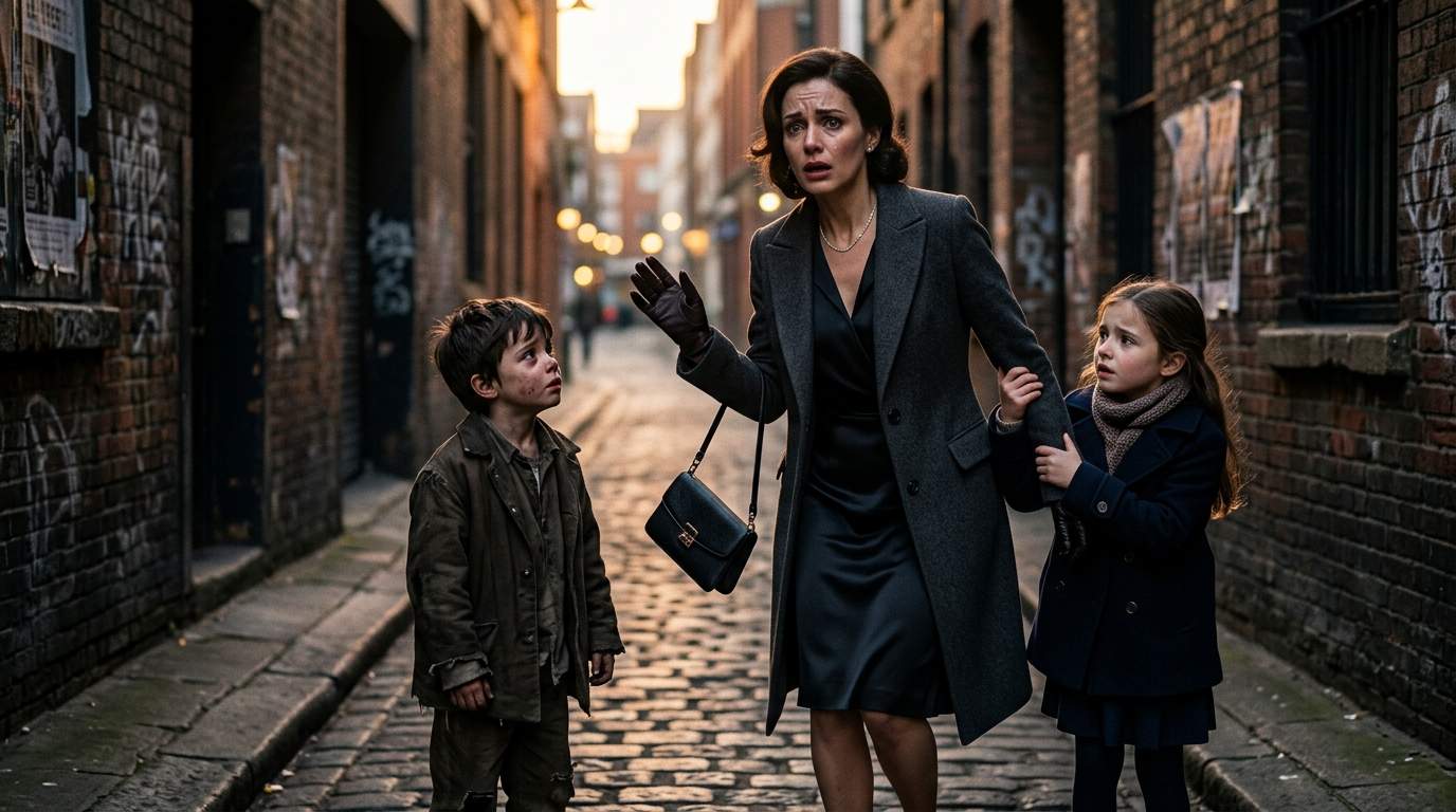 Elegant Mother's Fury Explodes in Alley, Then Crumbles at a Single Word: A Hidden Past Revealed in Shocking Twist