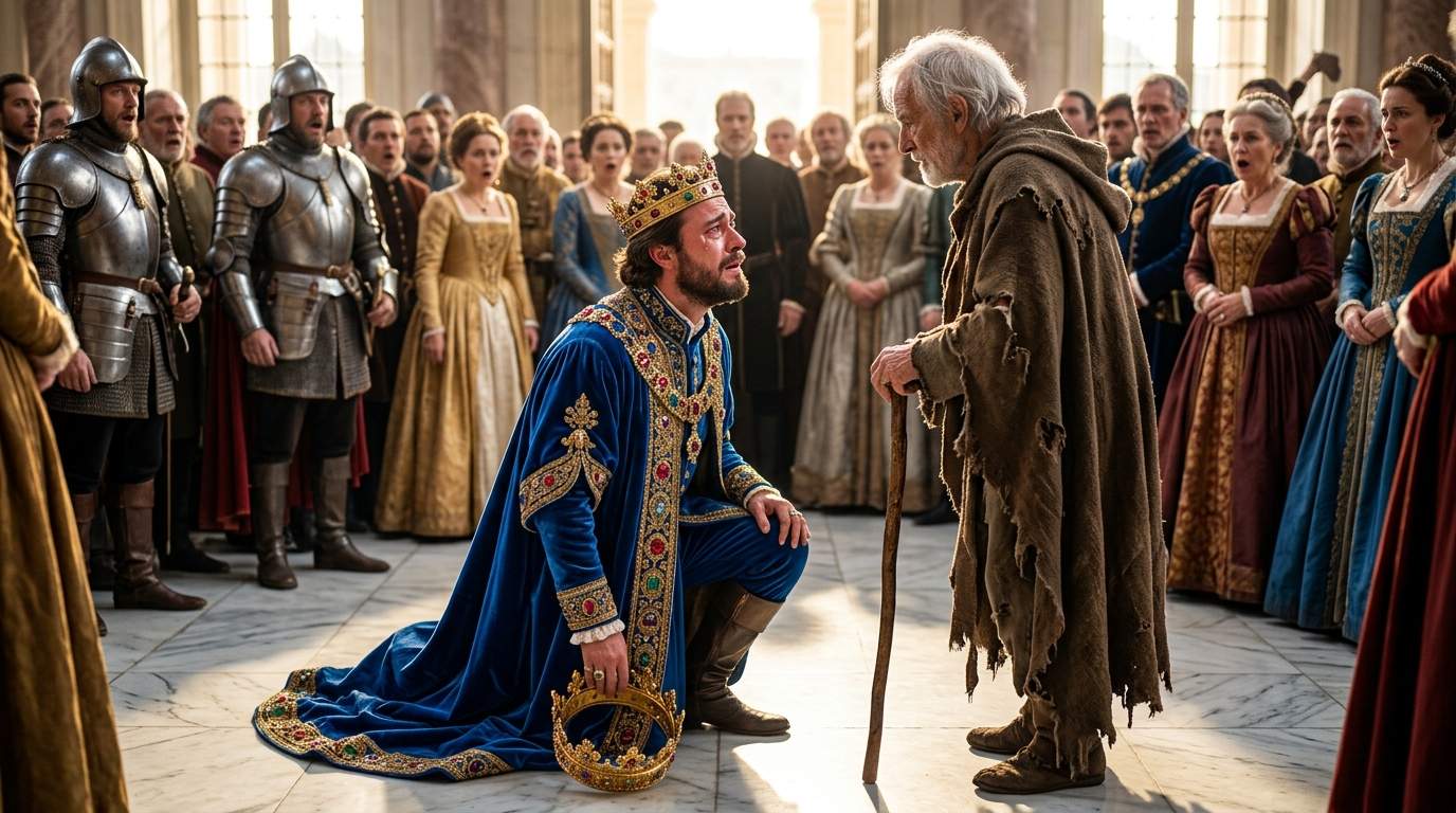 Palace Scandal Erupts: King Kneels To Beggar, Exposing A Forbidden Royal Family Secret!