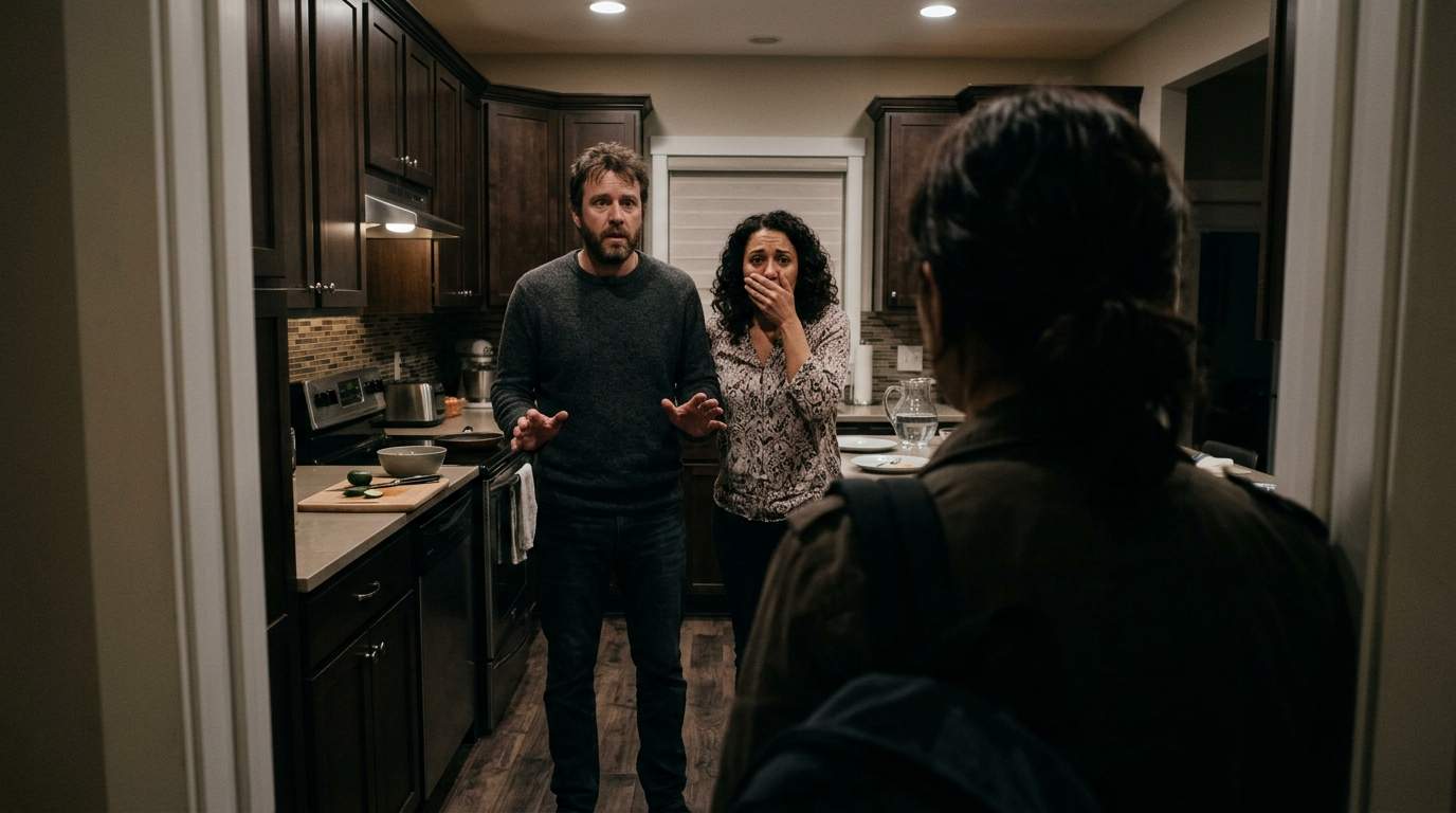 I walked into our kitchen last night and saw my husband kissing my own sister.