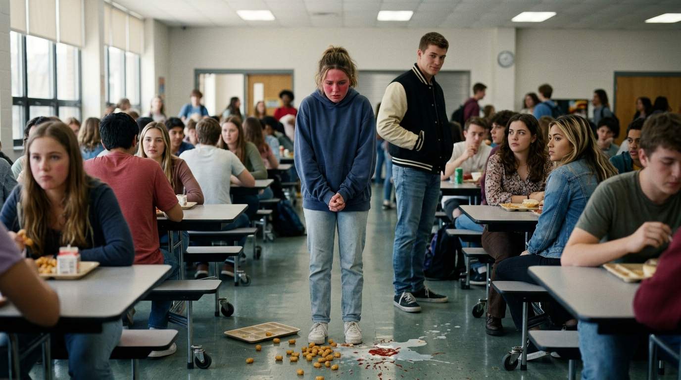 I still see my lunch tray hitting the floor.