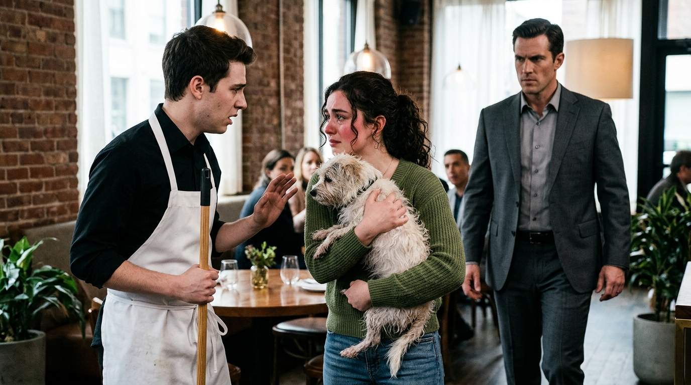 Waiter Douses 'Stray' with Chemicals, Unaware It Belongs To The City's Most Powerful Animal Rights Advocate; His World Crumbles In A Dramatic Confrontation Outside The Luxury Restaurant.