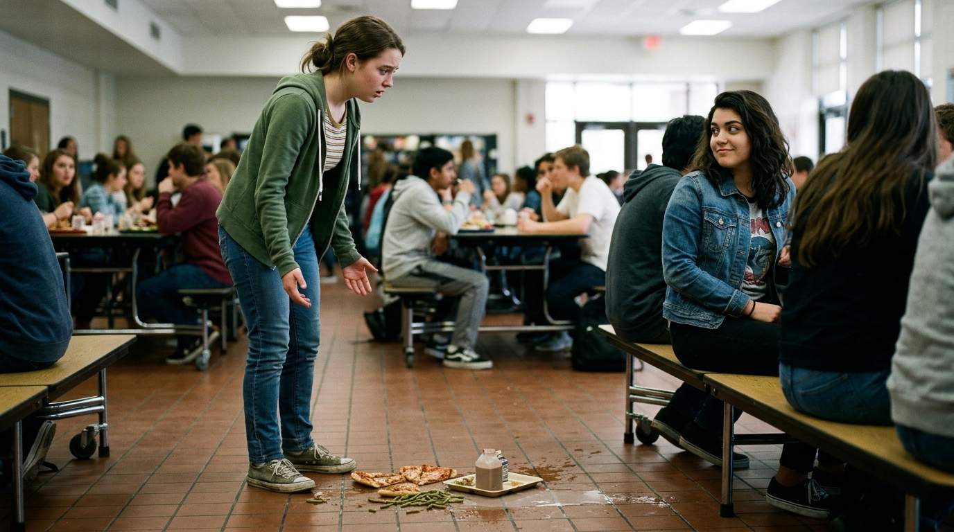 I still remember my lunch tray hitting the cafeteria floor.