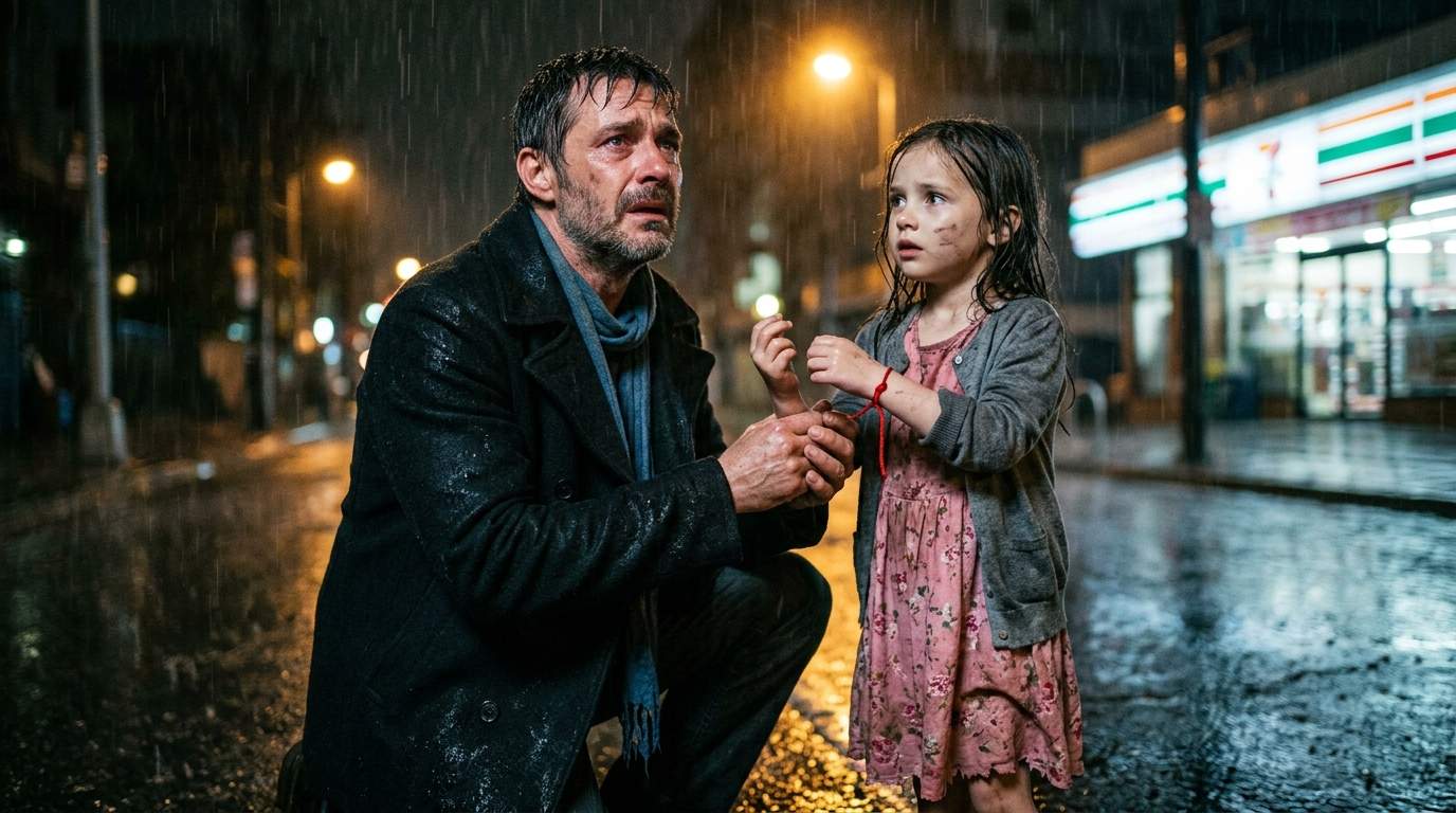 Rain-Soaked Architect Uncovers Heartbreaking Family Mystery On Young Girl’s Wrist: A Decades-Old Abduction Secret Unravels!
