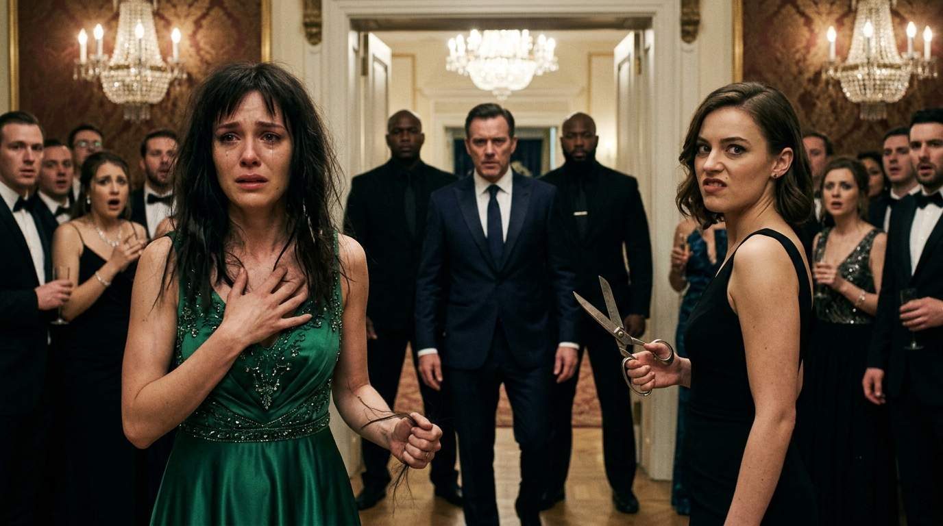 Tycoon's Engagement Gala Erupts: Jealous Socialite EXPOSES Bride's Secret with Antique Shears, Halting Million-Dollar Alliance!