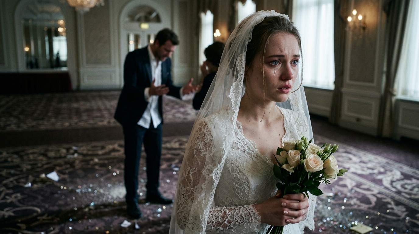 My wedding day shattered as the grand chandelier fell, exposing the unimaginable truth about my fiancé.