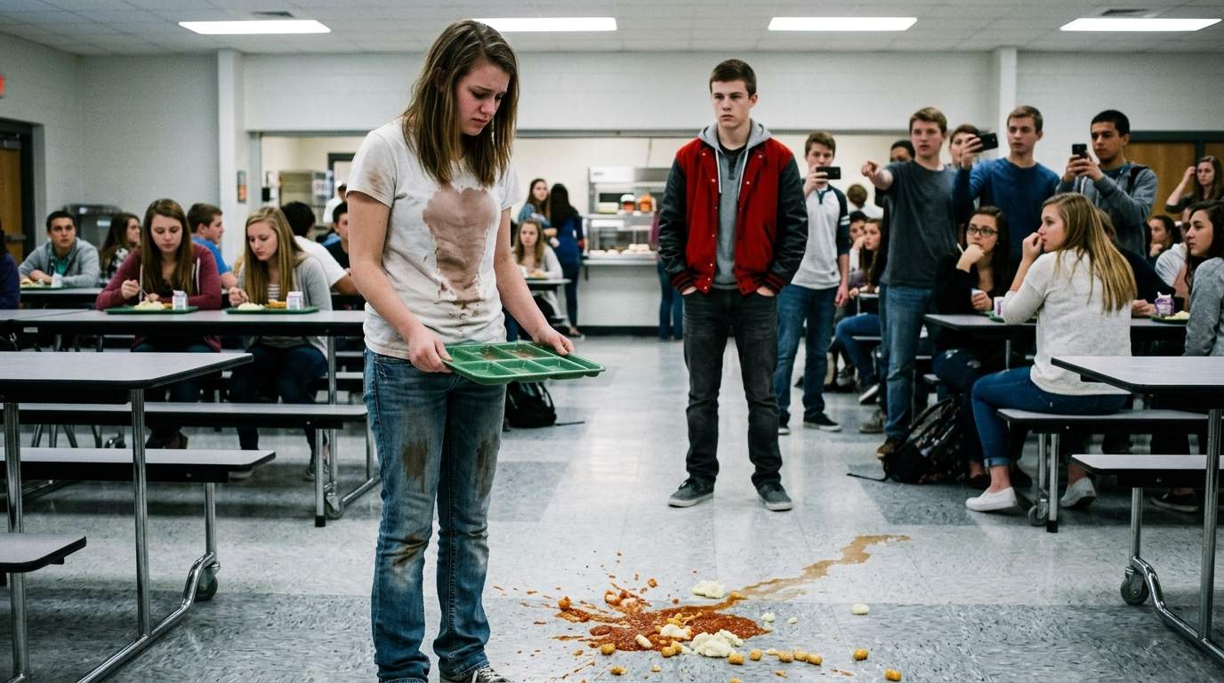 My lunch tray didn’t just fall, it exploded.