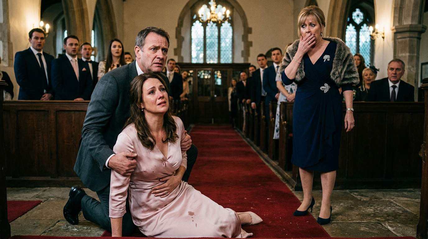 Her Pregnant Fiancée Collapsed at the Engagement Ceremony, Whispering a Shocking Accusation That Exposed a Family's Darkest Wedding Secret.