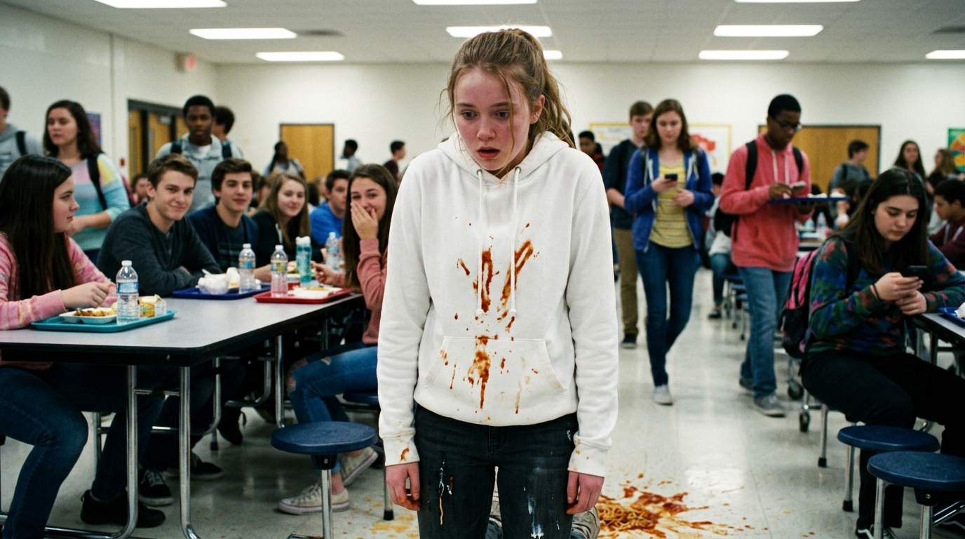 I still replay my cafeteria spill in slow motion.