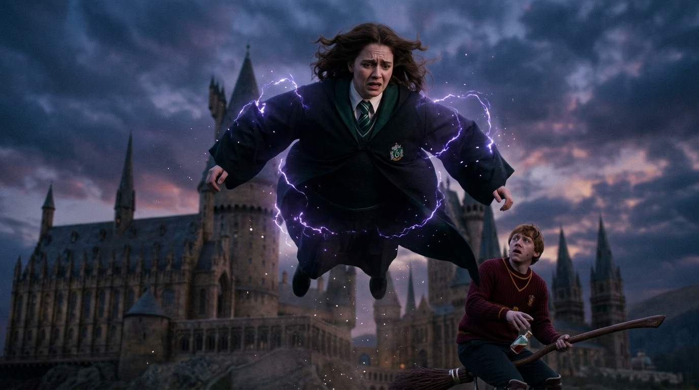 Hogwarts Dark Potion Disaster: Weasley's 'Prank' Unearths Ancient Wizarding World Secret, Terrifying Floating Girl Exposes Forbidden Magic!