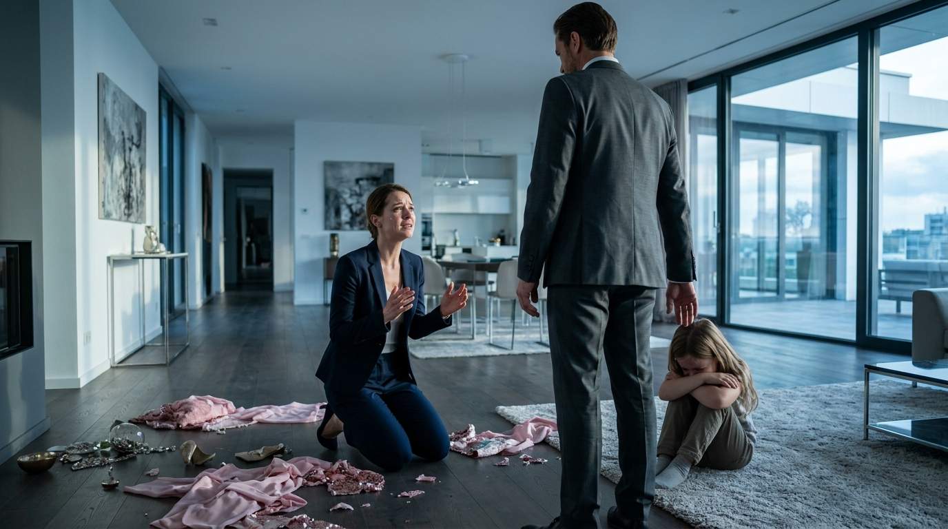 Luxury Villa Stepmother Tears Girl's Beloved Dress Until CEO Father's Calculated Return Unleashes Chilling Justice.