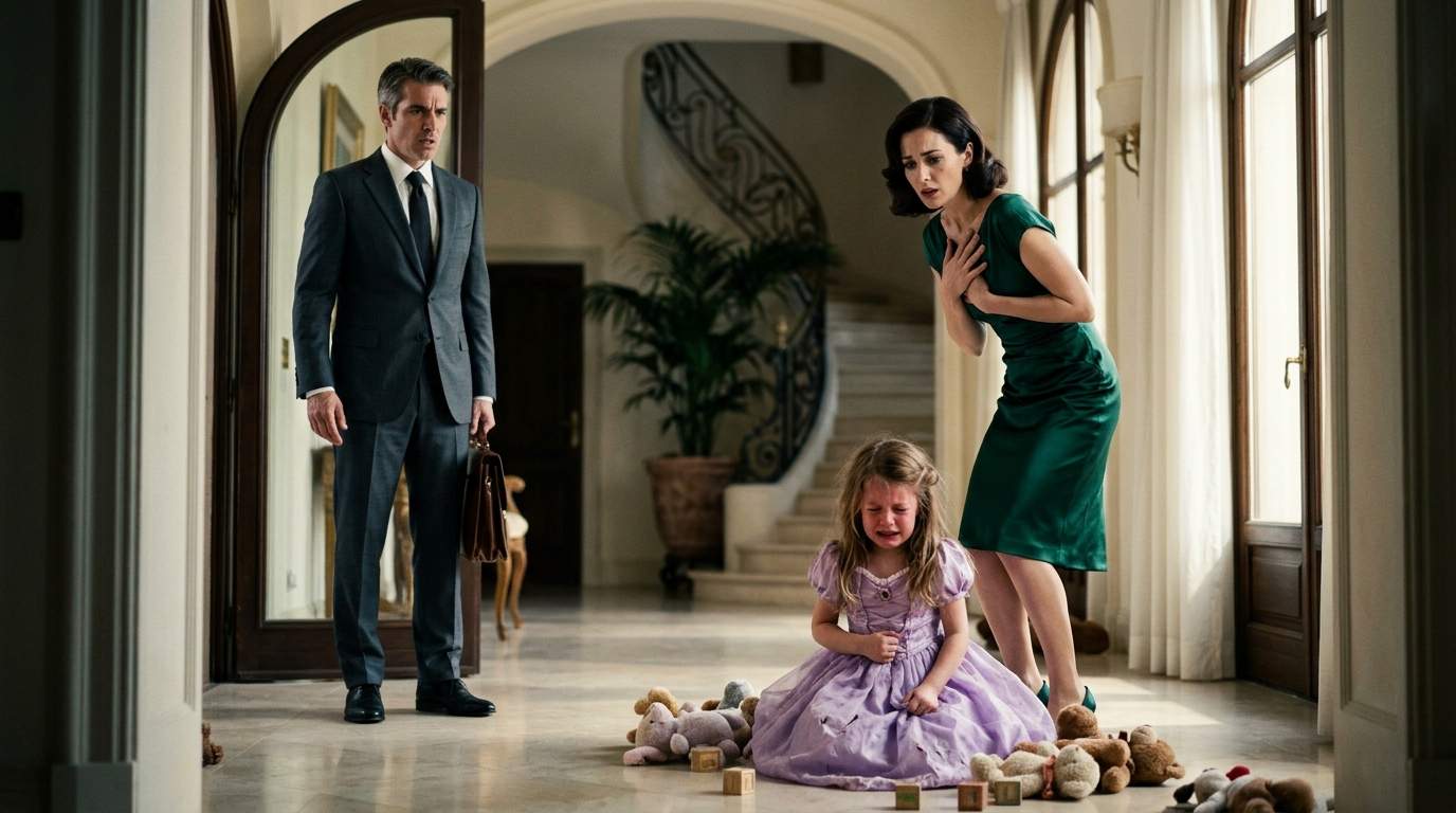 Millionaire Dad’s Shocking Discovery: Stepmother’s Cruelty and a Shattered Heirloom Expose Deep Family Secrets