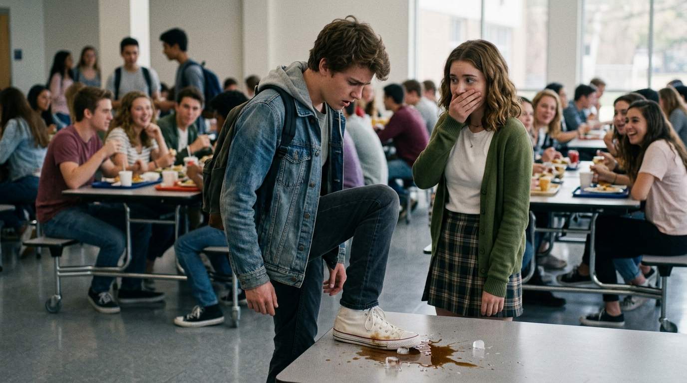 Still cringe remembering the soda spill on my new shoes.