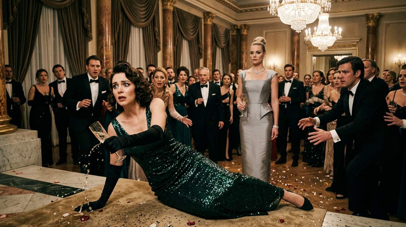 Gala SHOCKER: Ruthless Heiress Collapses Mid-Speech, Exposing a DEVASTATING Family Secret and Corporate Deceit.