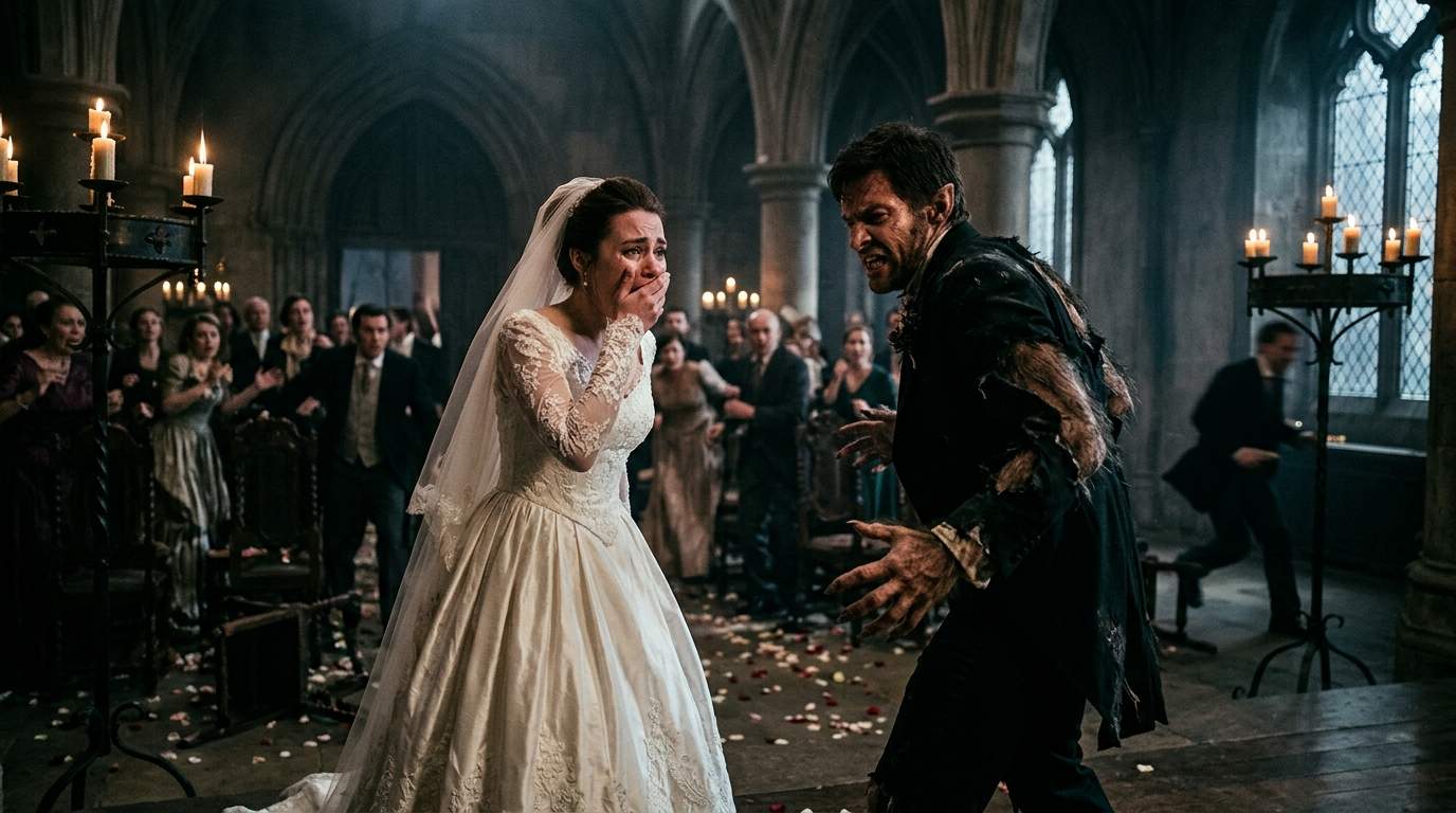 Wedding Day Nightmare: Groom's Bloody Secret Unleashes a Shocking Transformation in Front of His Terrified Bride!