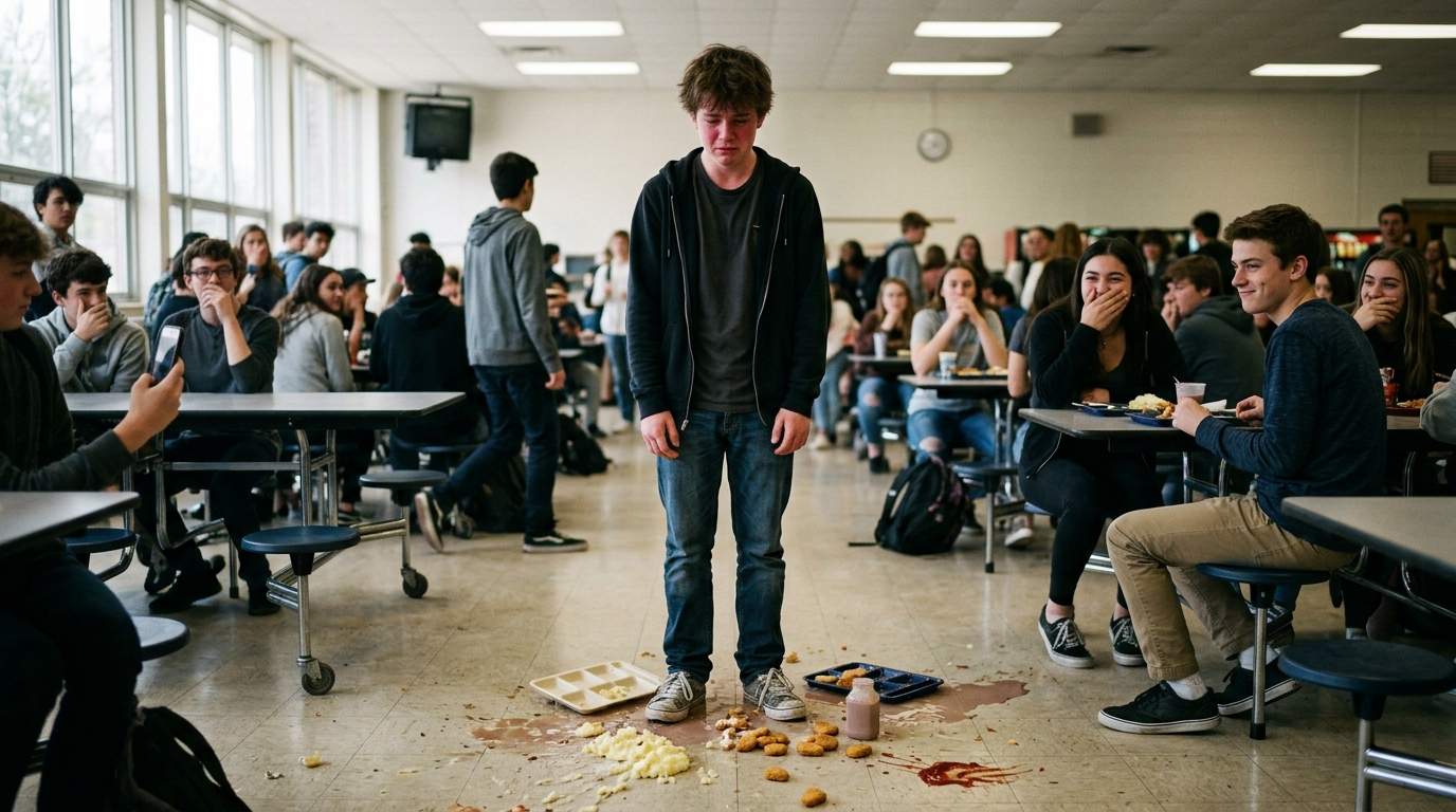 I can still smell that cafeteria floor after my lunch exploded.