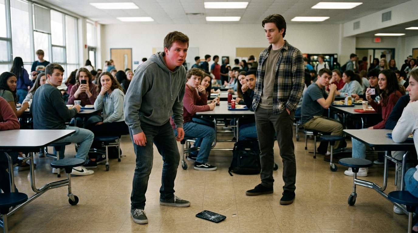 The day my new phone went flying in the cafeteria