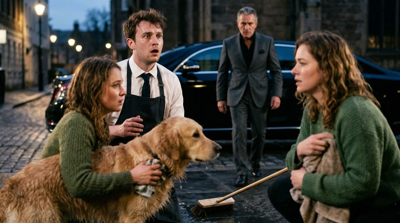 Public Outrage Erupts After Upscale Restaurant Waiter Attacks Golden Retriever, But The Wealthy Owner's Arrival Changes EVERYTHING!