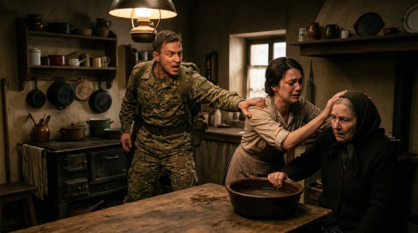 Soldier's Homecoming Turns to Nightmare: Witnesses Shocking Betrayal as Wife Forces Mother-in-Law to Drink Dirty Water, Uncovering a Hidden Family Secret.