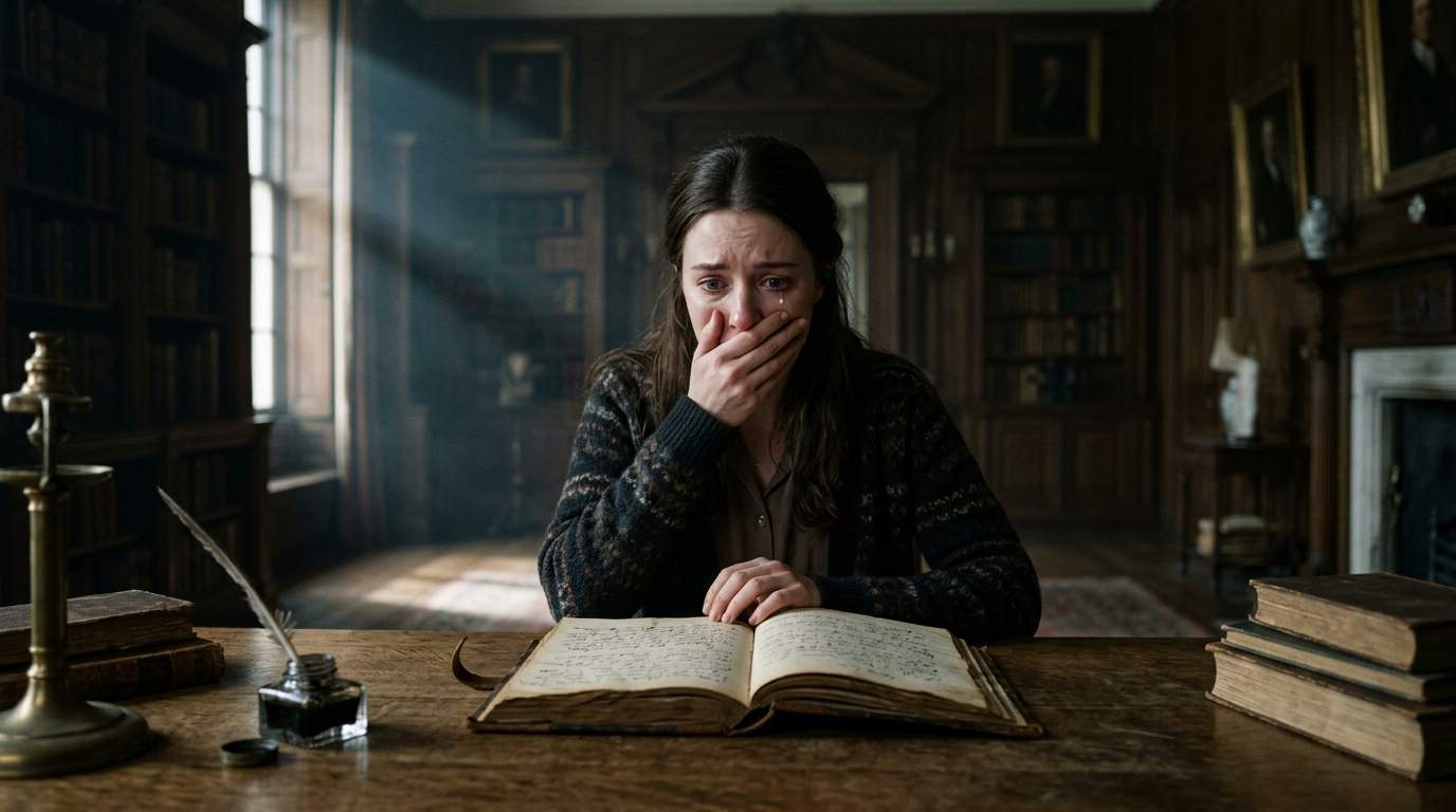 Inside the crumbling mansion, my dead aunt's journal revealed the shocking secret of my own birth!