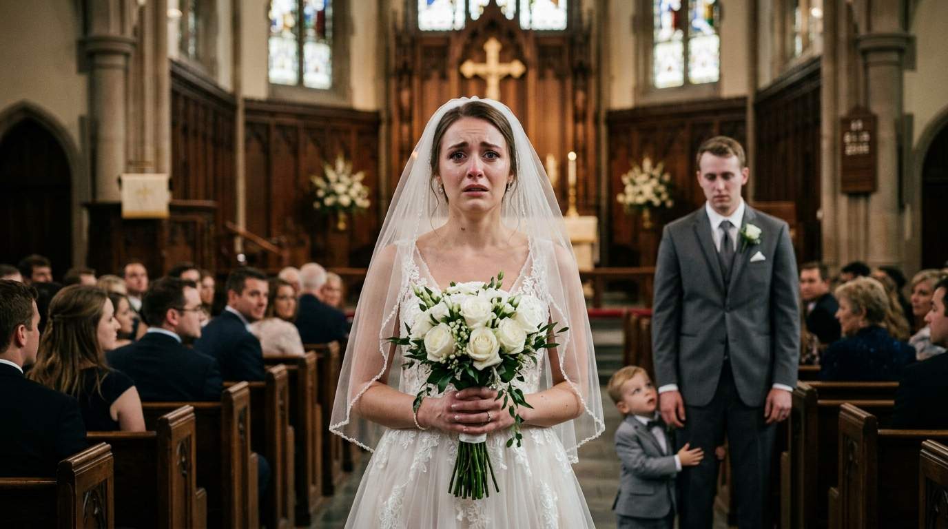 My dream wedding shattered when my groom's secret child appeared walking down the aisle.