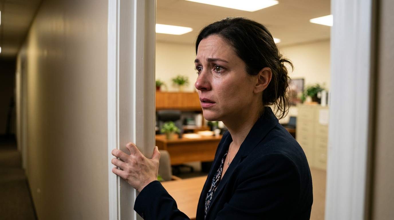 I opened the office door and saw my husband kissing my sister – my world imploded.