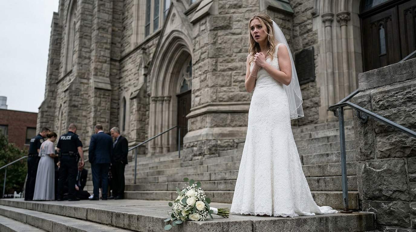 My fiancé pushed his pregnant ex-girlfriend down the church steps right before our wedding!