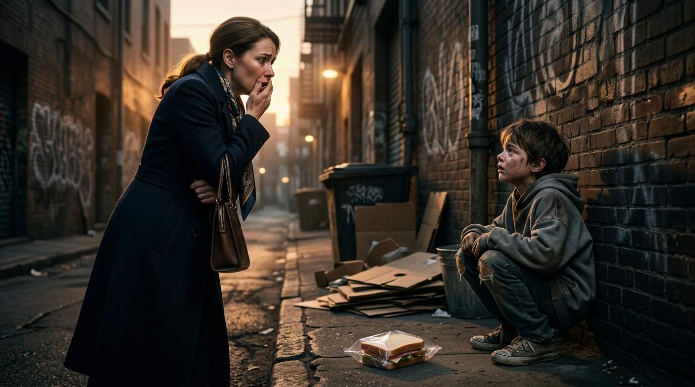 Elegant Socialite's Hidden Past & Family Secret Shattered by Heartbreaking Reunion in City Alley