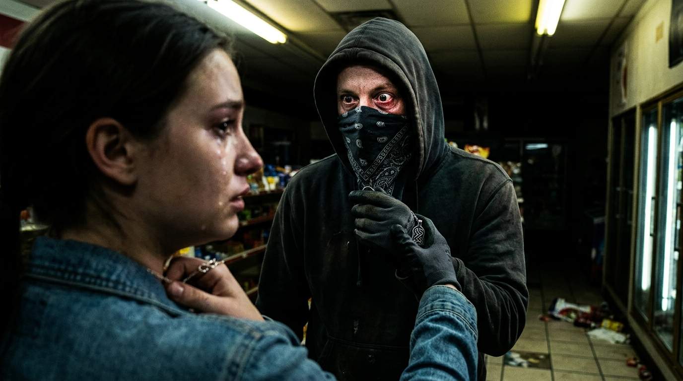 Late-Night Convenience Store Robbery Unlocks Dark Family Secret: The Pendant's Unseen Mark Reveals a Shocking Identity.