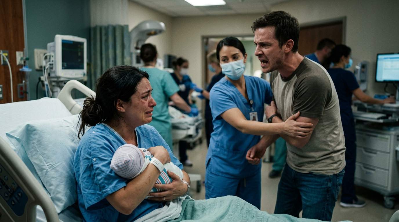 Hospital Delivery Room Nightmare: Husband's Shock Paternity Dispute Unravels Sacred Moment for New Mom