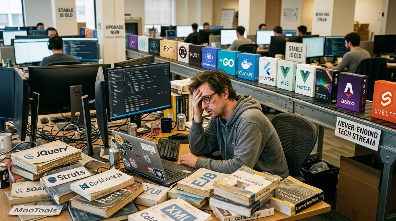 The Framework Paradox: Why Faster Development Often Slows Our Progress