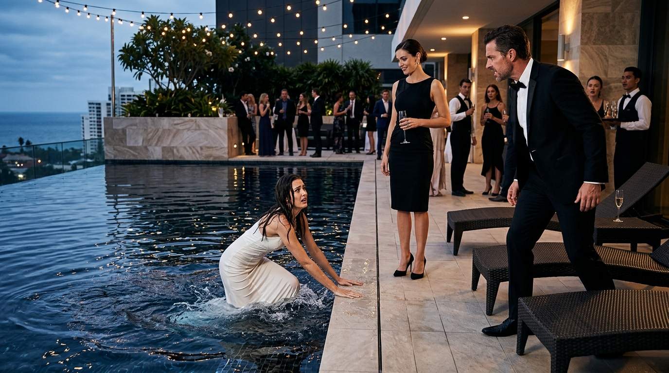 Billionaire's Fiancée Shoves 