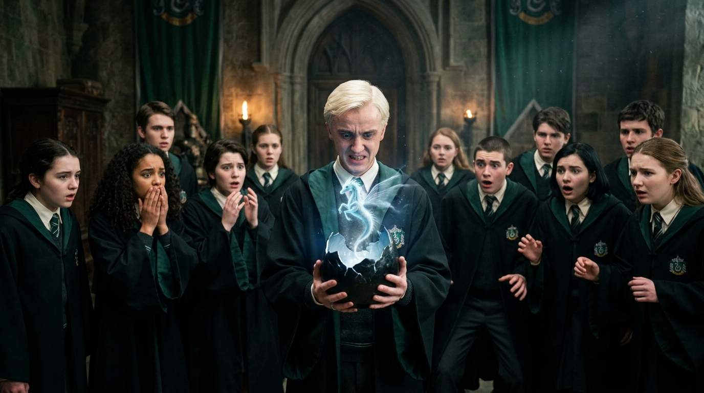 Malfoy’s Forbidden Egg Ritual Unleashes Ancient Hogwarts Secret – School Seizes in Panic!