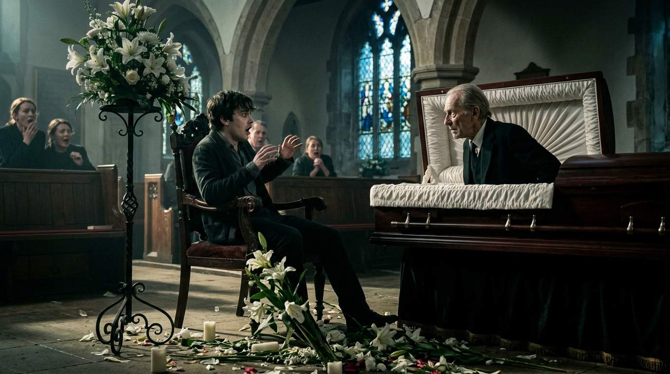 UNBELIEVABLE! The Thorne Family Patriarch Just WOKE UP at His Own Funeral, Exposing a Secret Inheritance Battle at the Old Manor.