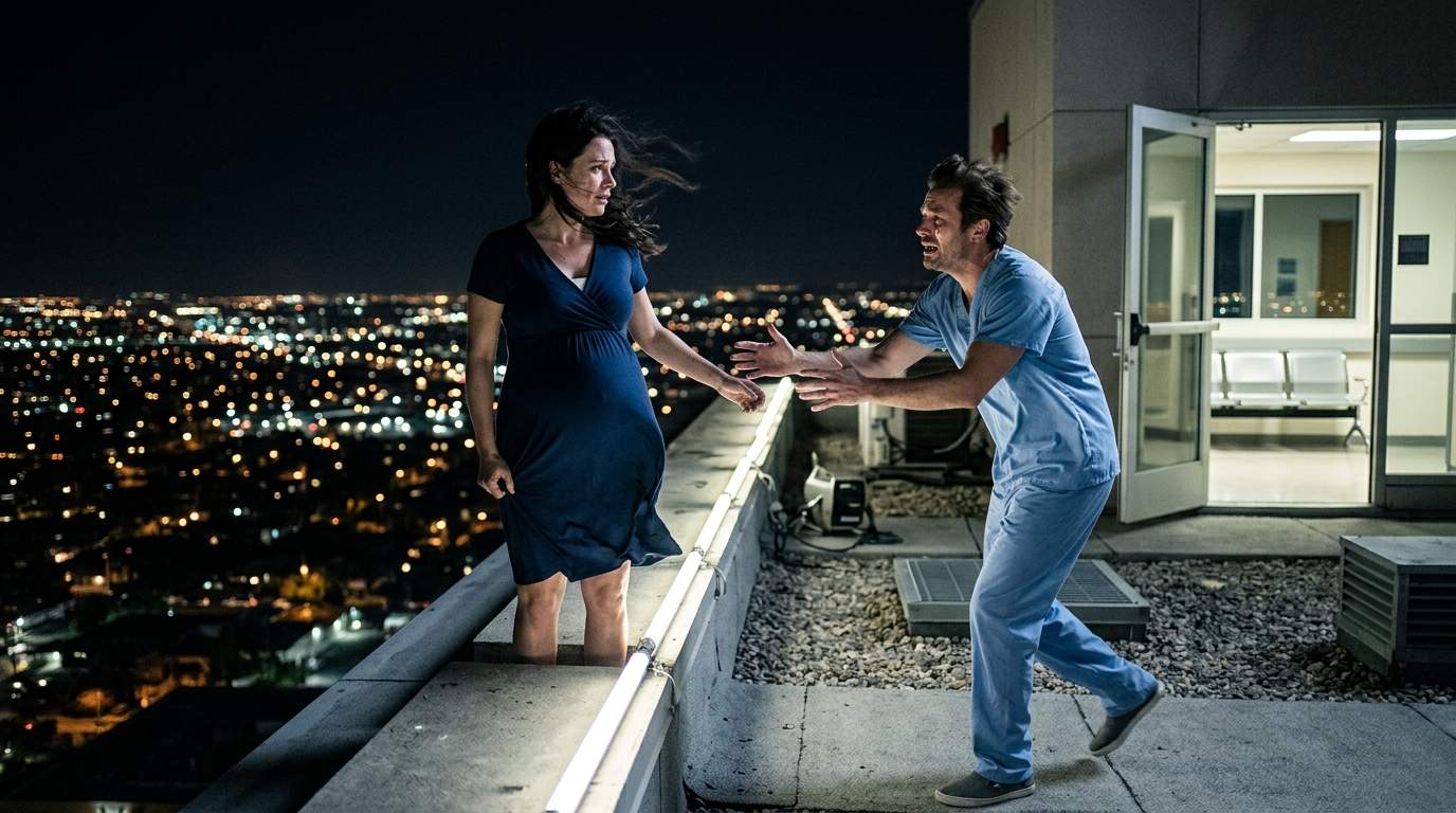 Pregnant Wife Discovers Husband's Shocking `Medical Secrets` on Hospital Rooftop, Risking `Pregnancy` & Baby's Future! Don't miss this `hospital drama`.