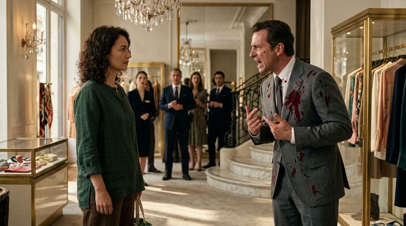 Luxury Fashion Meltdown: She Threw Wine on the Arrogant Manager, Unmasking a Paris Boutique's Secret Corporate Scandal.