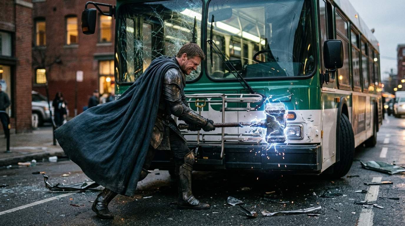 RUNAWAY BUS Plunges City into URBAN CHAOS! But the LIGHTNING GUARDIAN'S Arrival Sparks an UNEXPLAINED PHENOMENON – Was it an Accident?