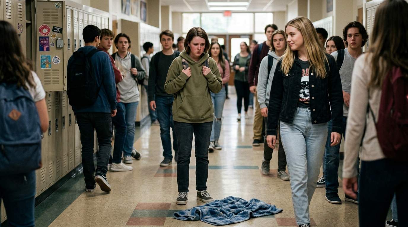That backpack moment in the hallway still burns.