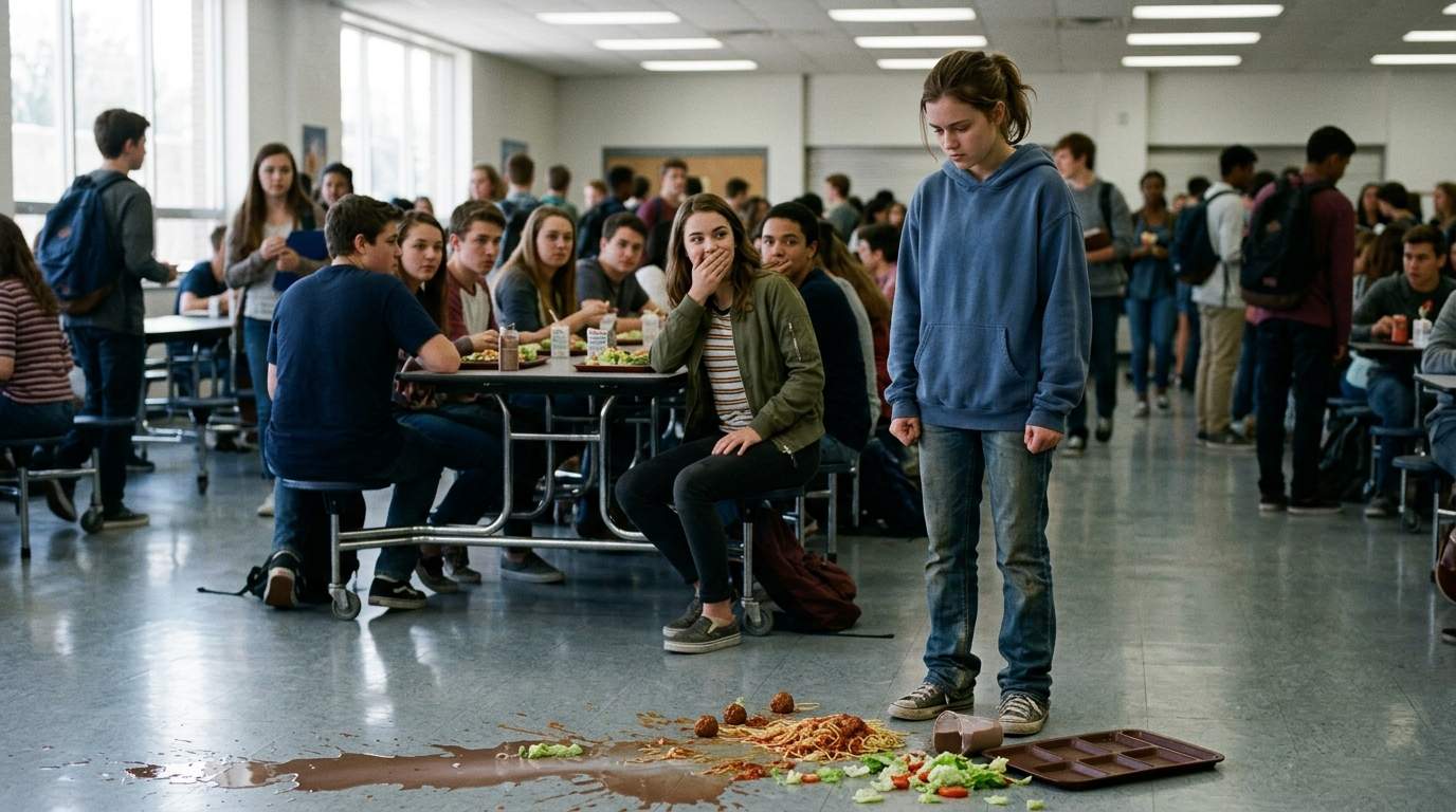 The day my lunch tray became a public disaster in the cafeteria