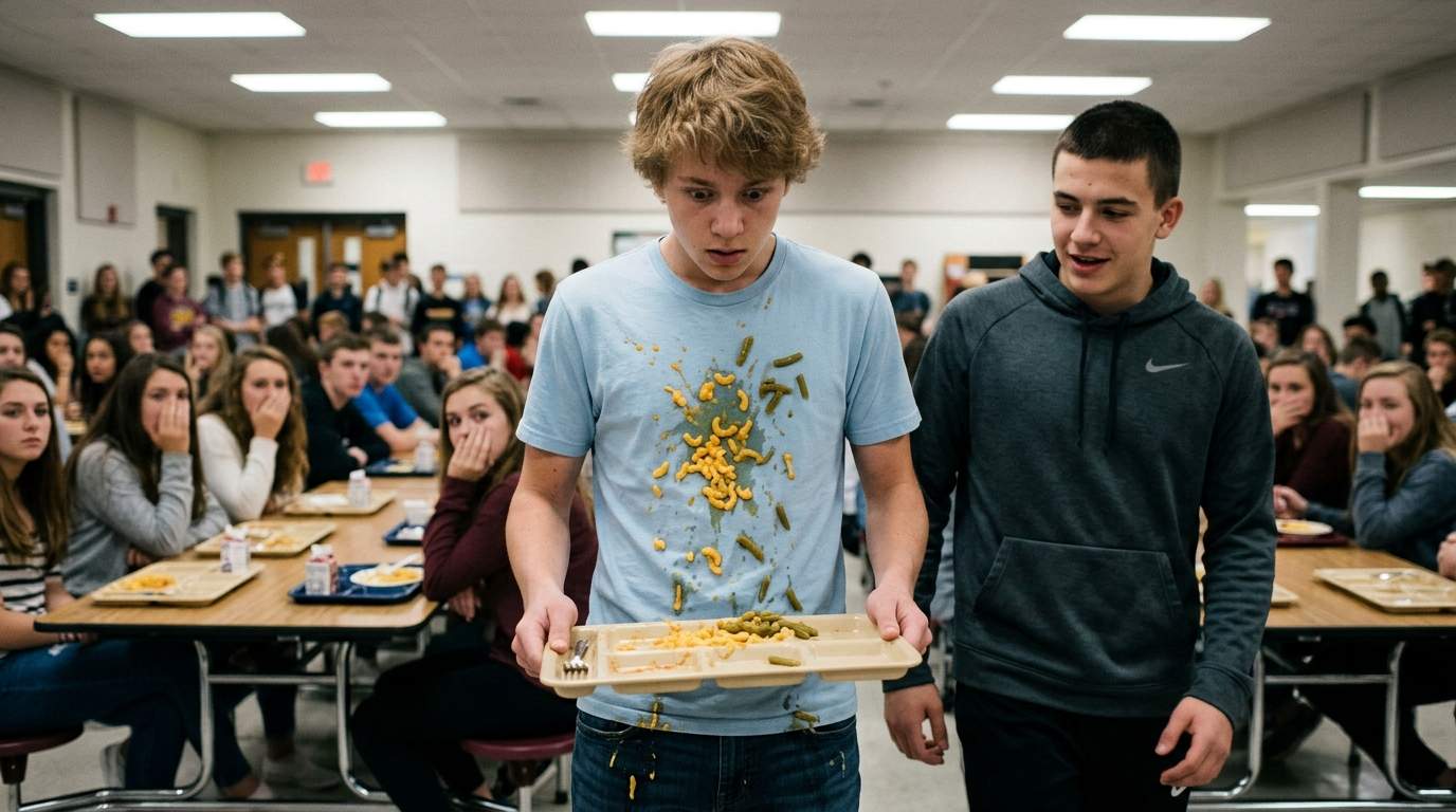 That one time with my lunch tray in the cafeteria.
