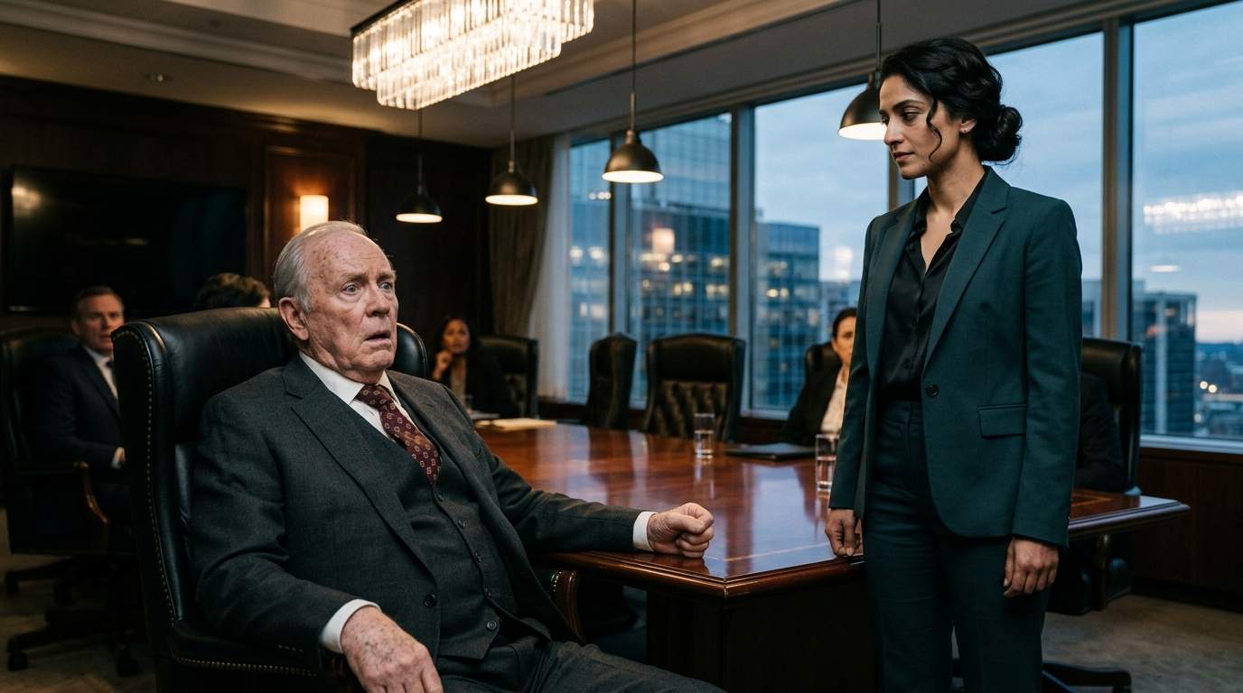 Boardroom Betrayal: CEO Fired Mid-Meeting, Her Chilling Response Unveils Decades of Corporate Fraud.