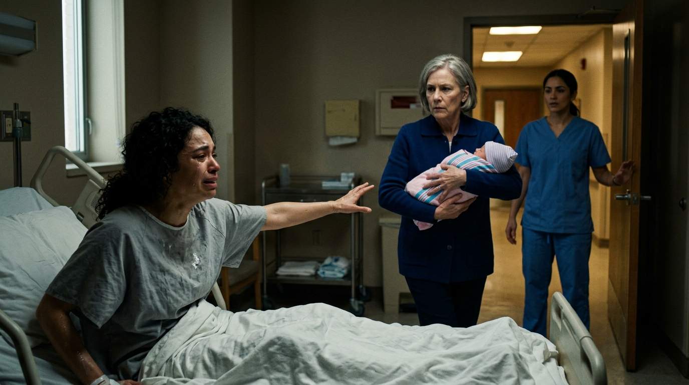 SHOCKING HOSPITAL DRAMA: Mother-in-Law Caught Trying to Snatch Newborn in Maternity Ward – The REAL Reason Will Break Your Heart.